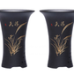 Q04 普通紫砂兰花盆 普通款紫砂 西施兰盆 2个一套