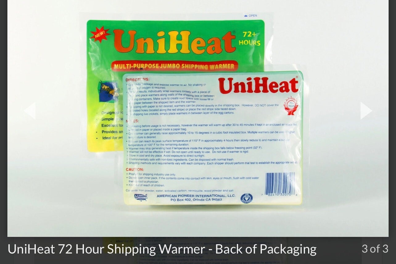 Heat pack for Plant Orders ONLY