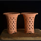 Neofinetia trumpet pots, clay pots with holes on the side, terracotta orchid pot, perfect for Neofinetia falcata/Fukiran/Mini orchids